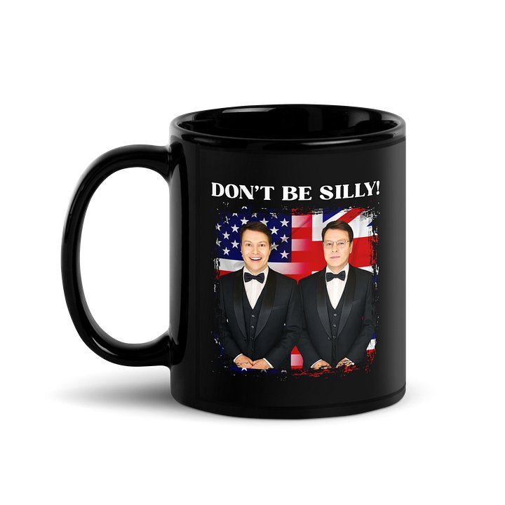 Don't Be Silly! Tuxedo Black Ceramic Mug product image (1)