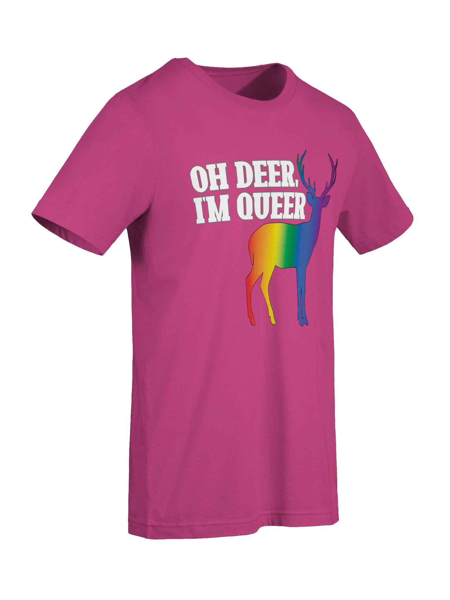 Oh Deer, I'm Queer Pride Flag T-shirt product image (95)