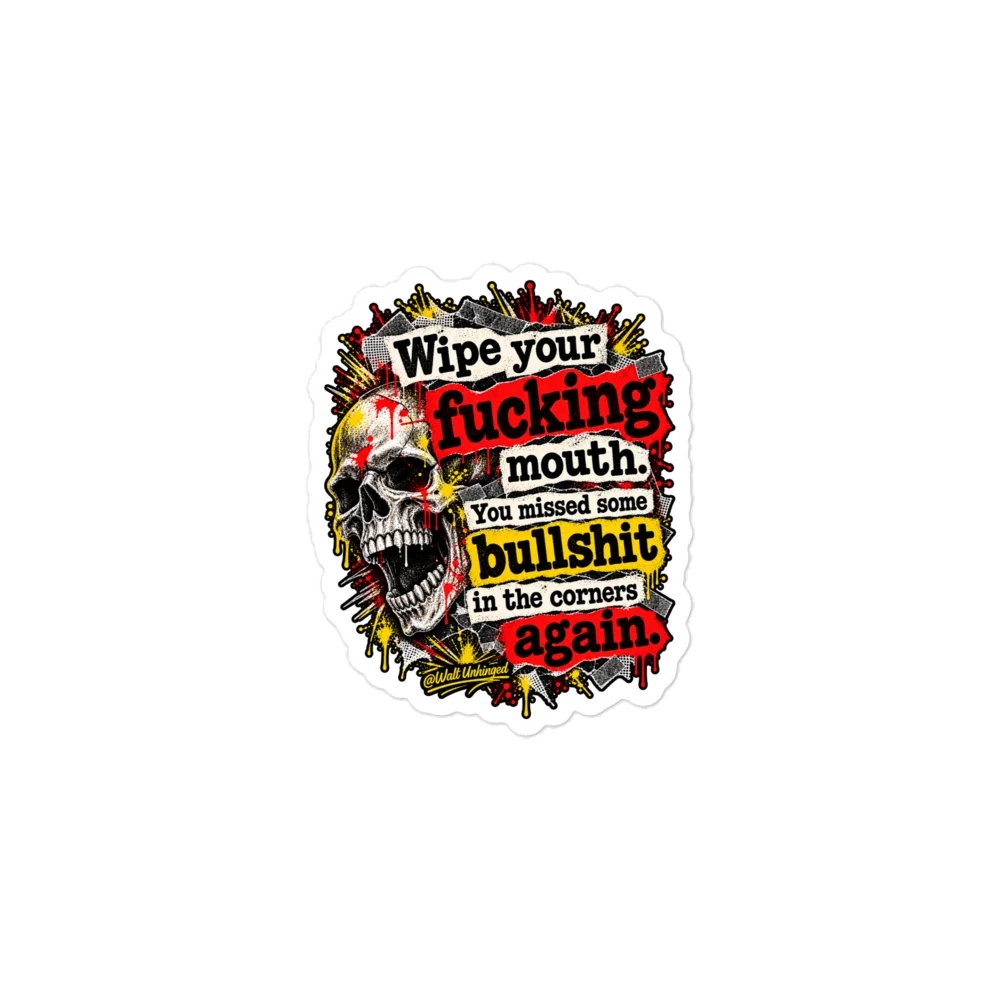 Wipe your mouth sticker product image (1)