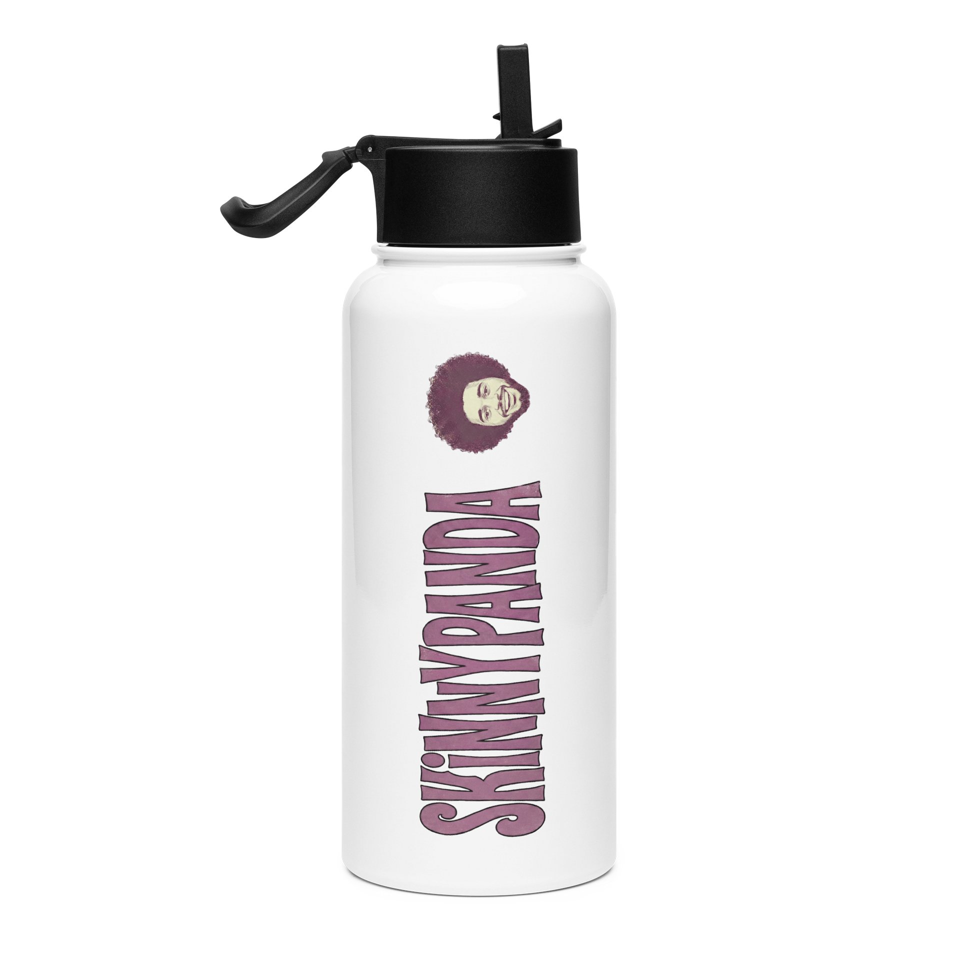 Stainless Steel Bottle with Straw product image (1)