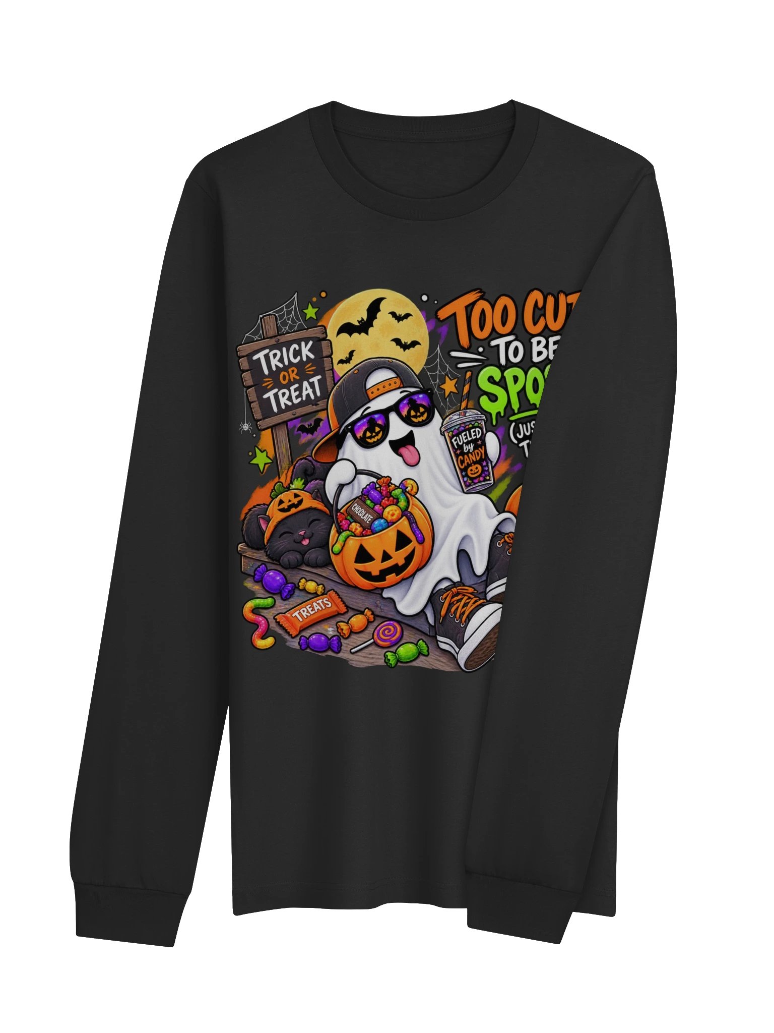 Too Cute to be Spooky Long Sleeve Tee product image (4)