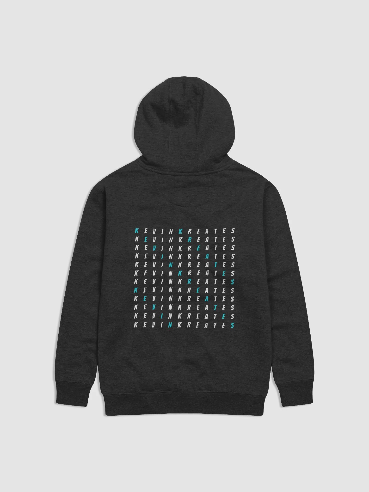 Kevin Kreates Cross-Word Hoodie (White On Black) product image (1)