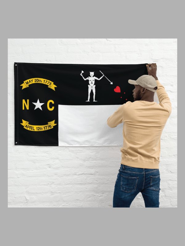 North Carolina Revenge Flag-Black Edition product image (2)