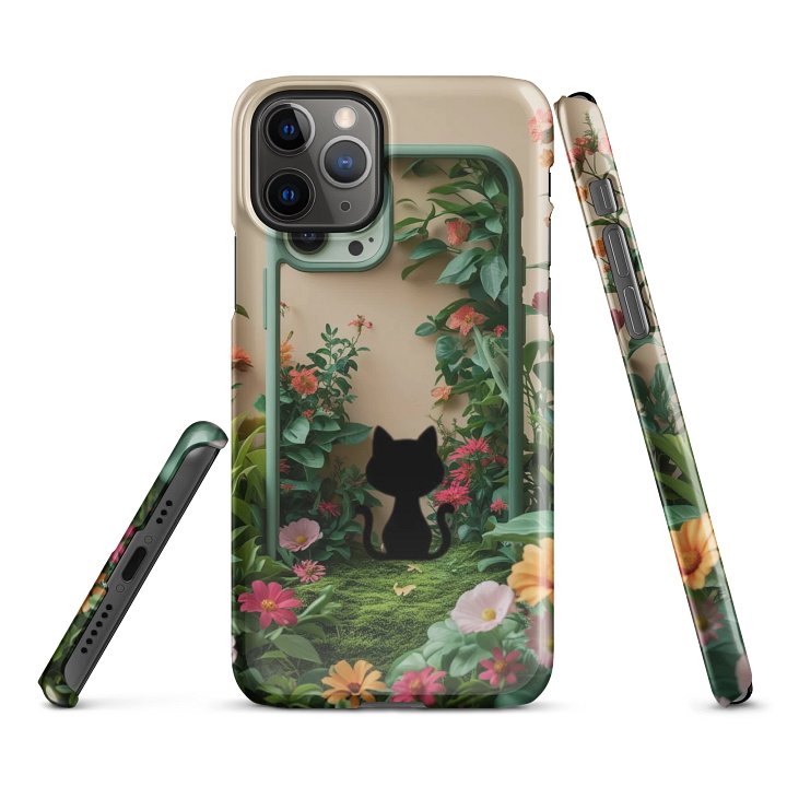 Floral Feline Snap Case for iPhone product image (1)