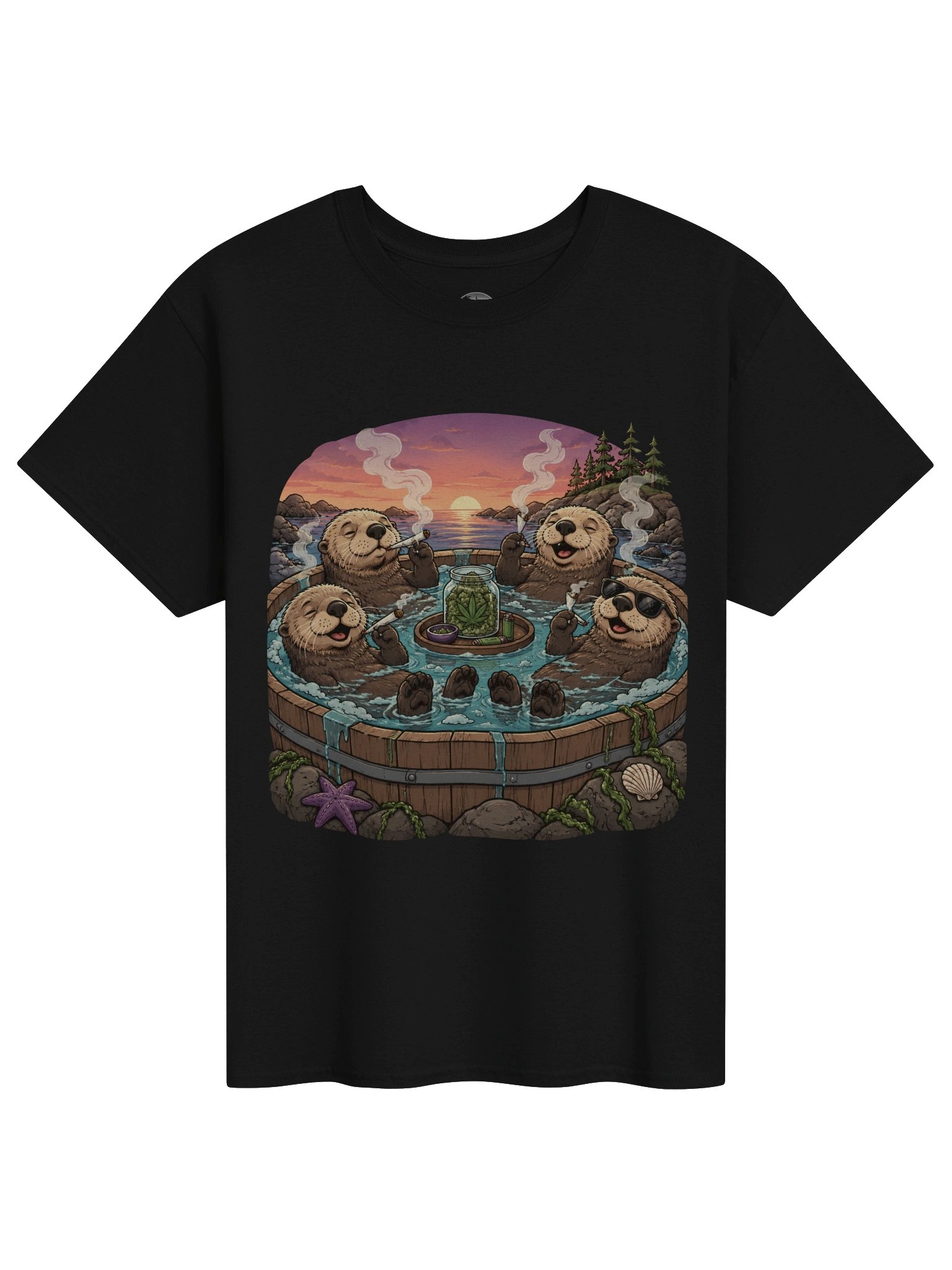 Otters Hot Tub Graphic Tee product image (1)