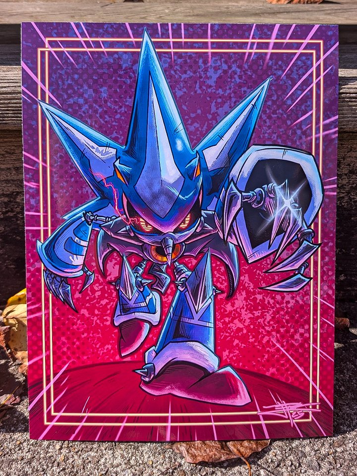 "Neo Metal Sonic" | Sonic the Hedgehog Art Print product image (1)
