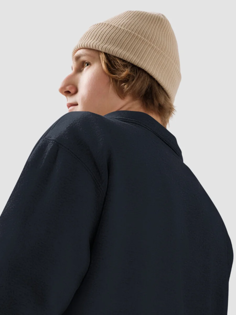 1/4 Zip Fleece Pullover - Navy product image (2)