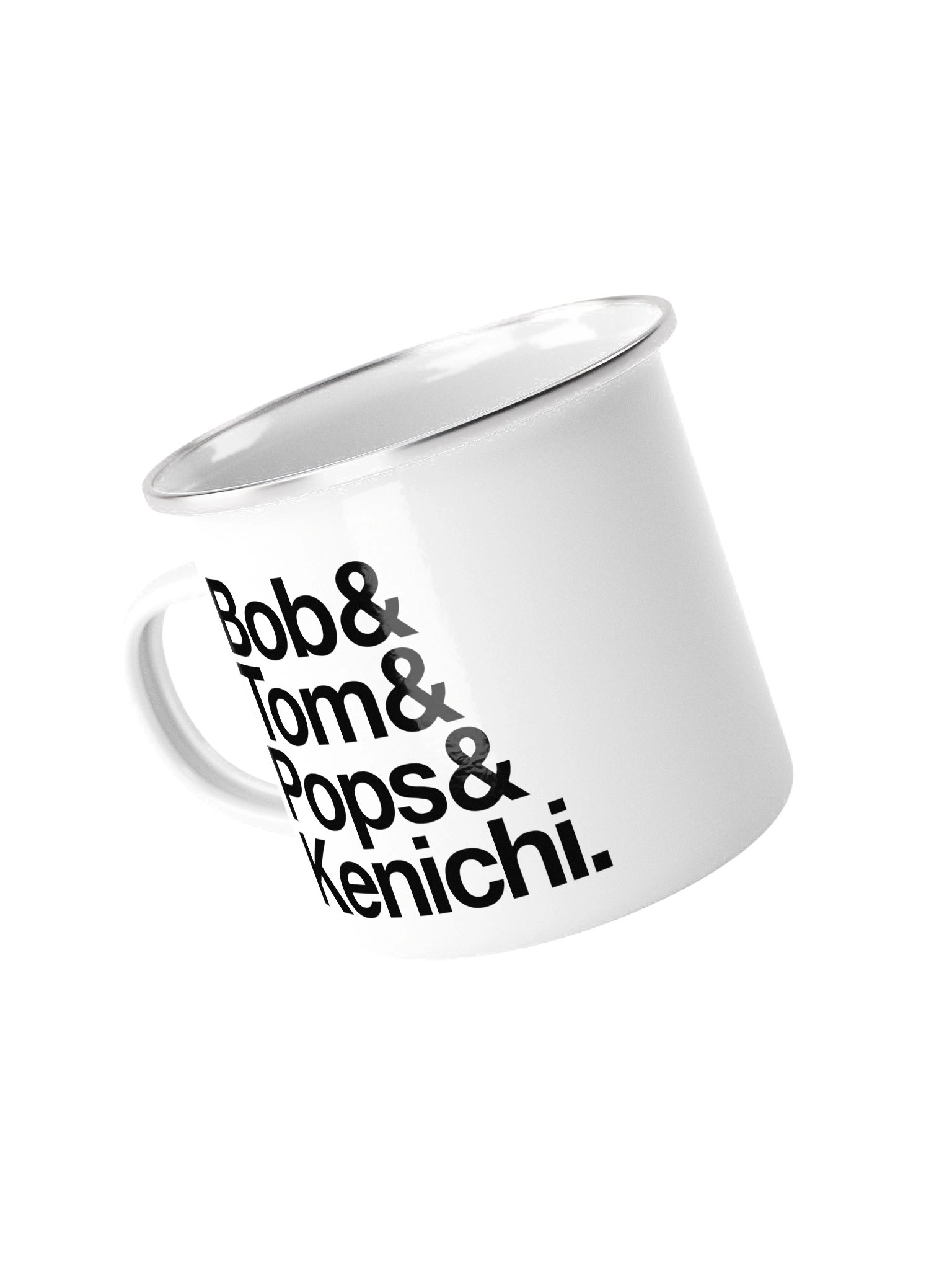 Bob & Tom & Pops & Kenichi. Enamel Mug product image (3)