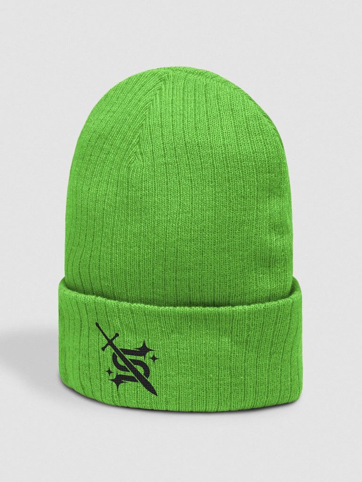 summerslays black logo beanie product image (5)