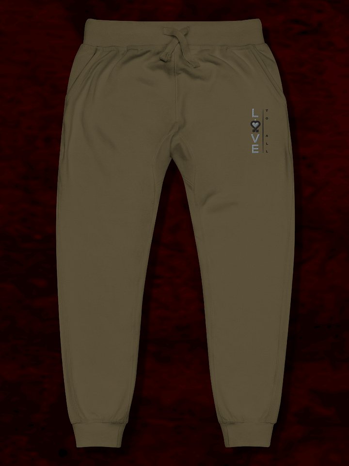 L2A 2025 Drab Slim Embroidered Fleece Joggers product image (1)