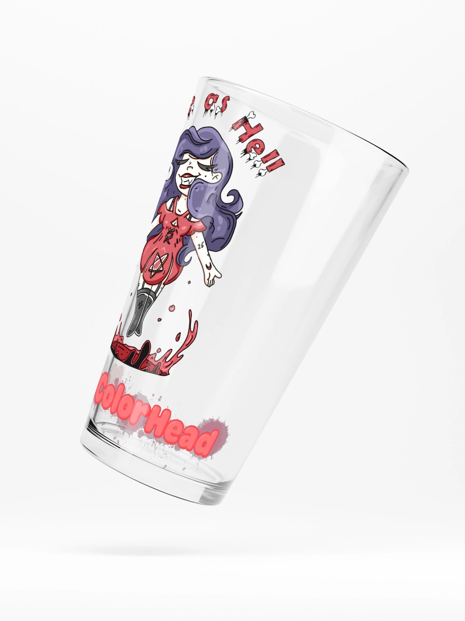 Cute As Hell Glass product image (5)