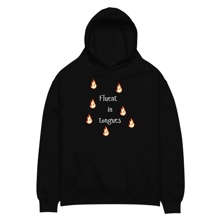 Fluent in Tongues Unisex Premium Oversized Hoodie product image (4)
