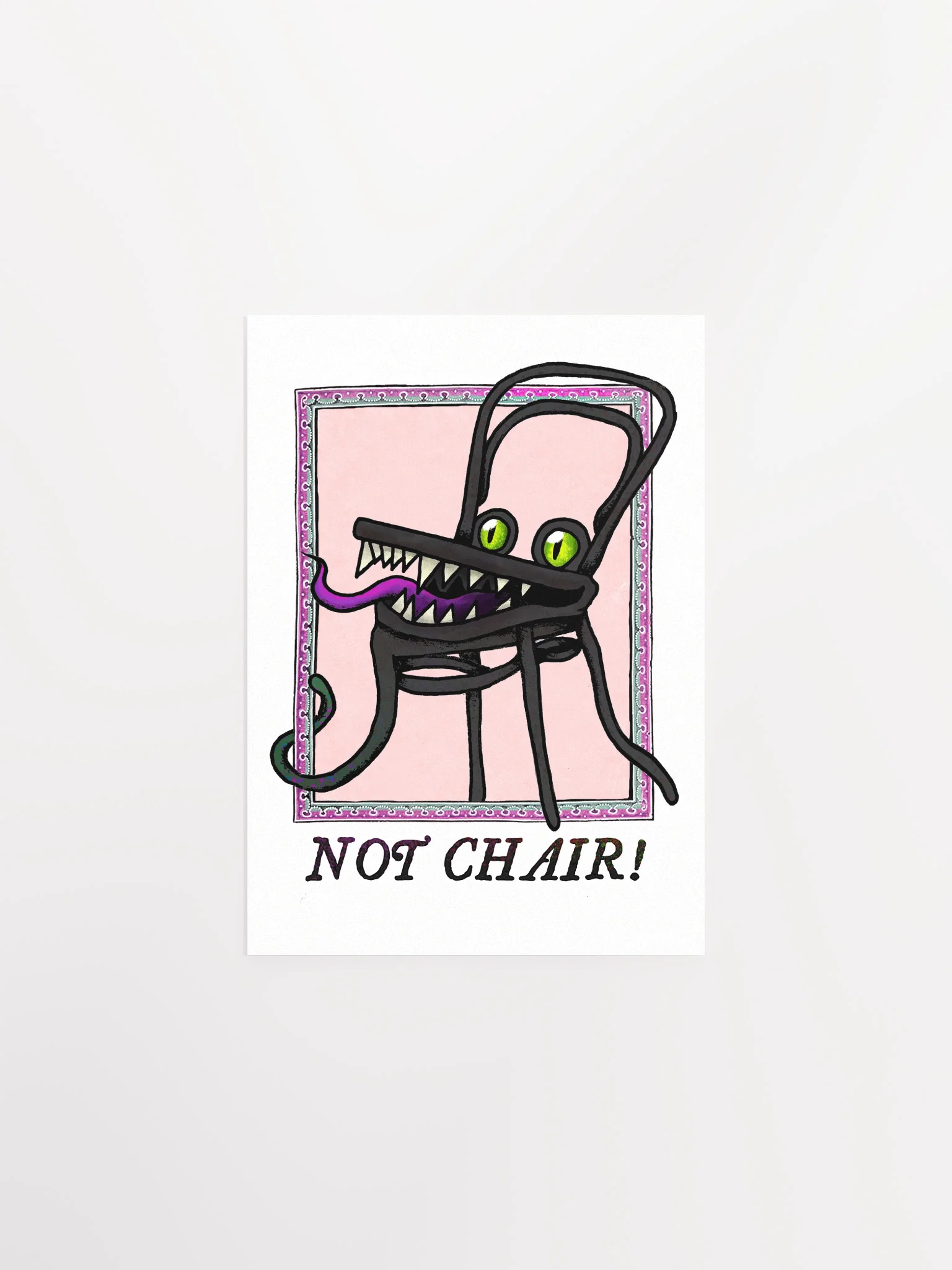 NOT CHAIR! Poster product image (3)