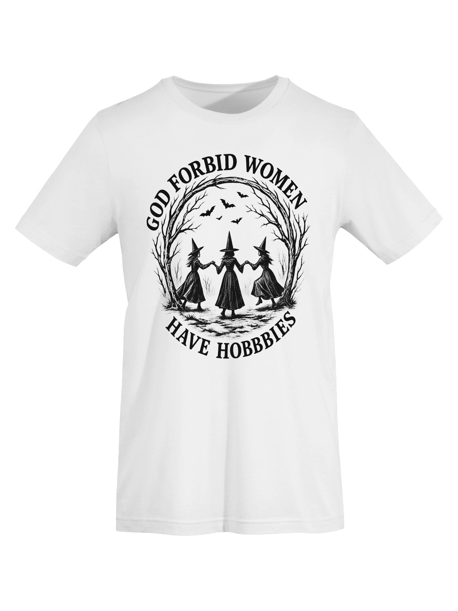 God Forbid Women Have Hobbies – Witchy Halloween Tee product image (4)