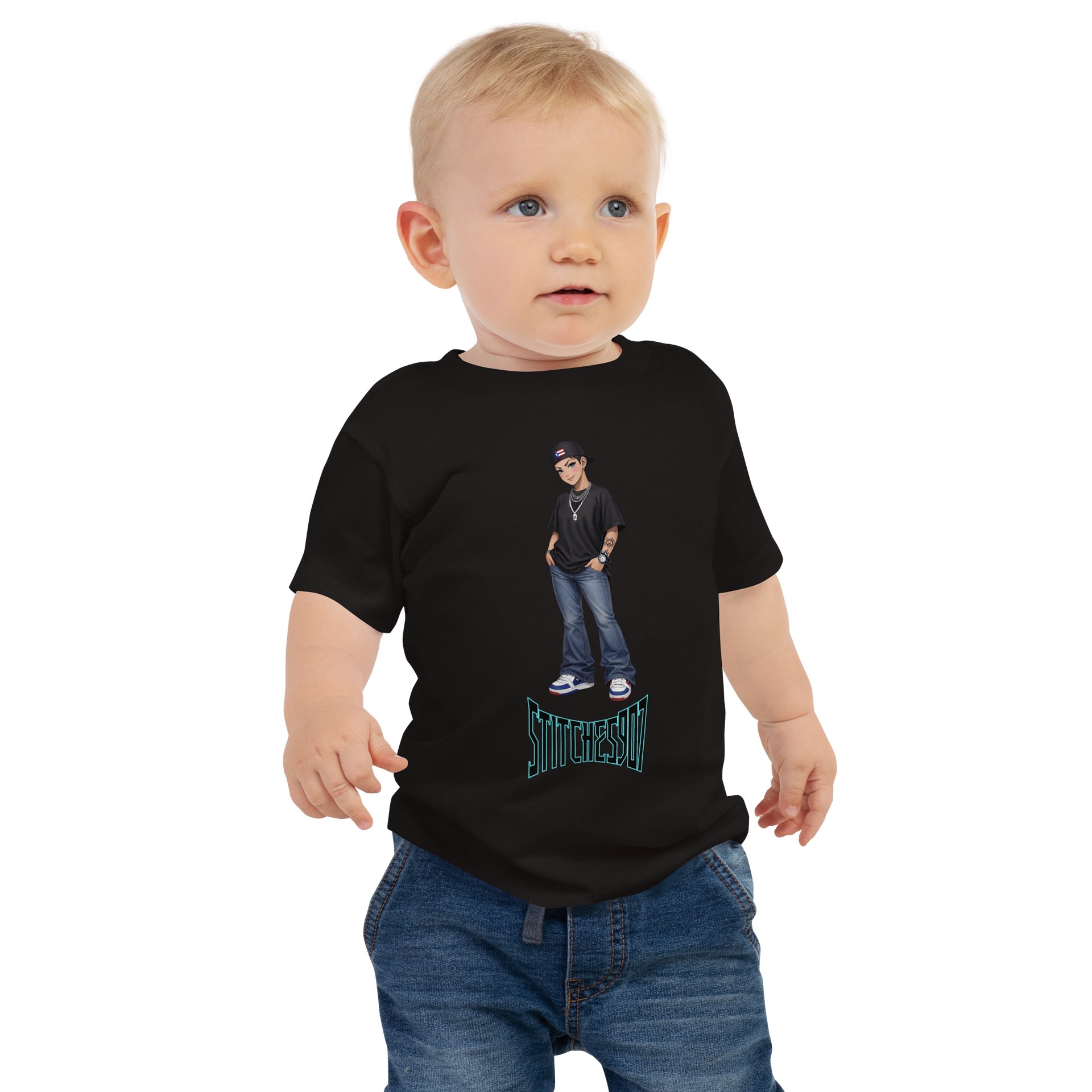 Stitches baby tee product image (1)