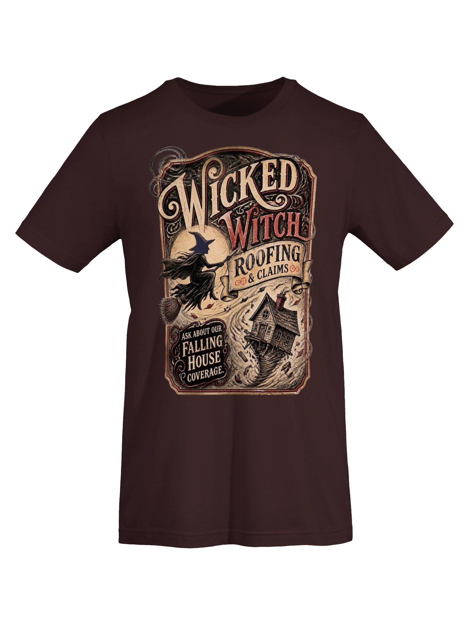 Wicked Witch Roofing & Claims Oz Shirt, Funny Vintage Poster Graphic product image (34)