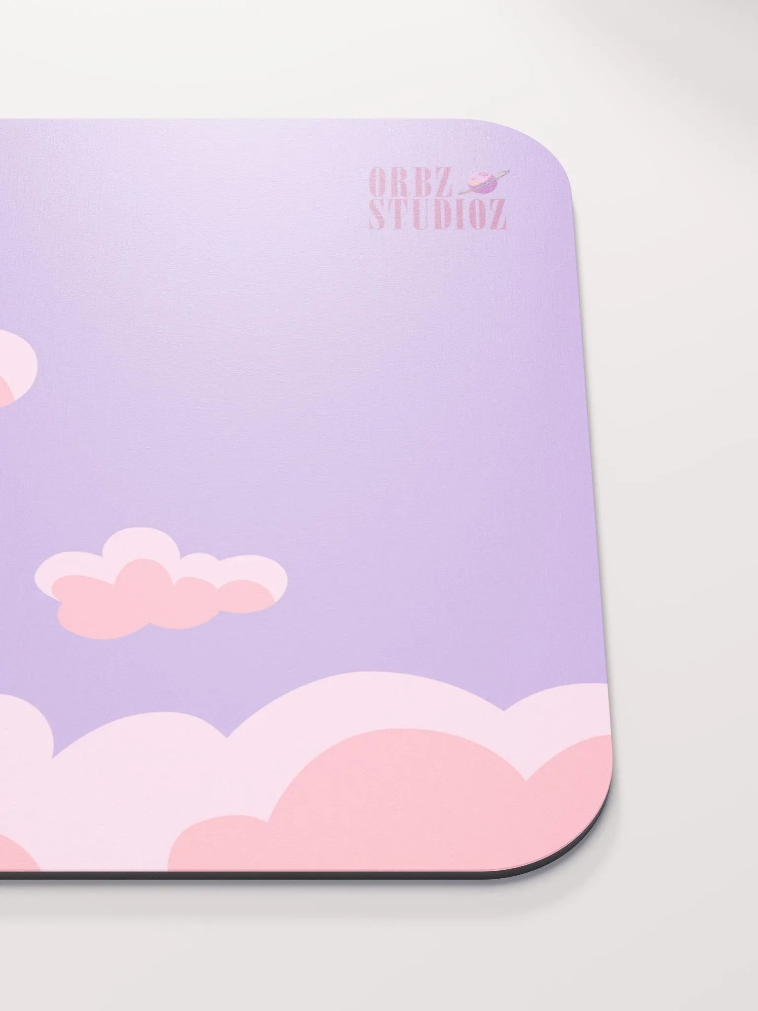 PASTLE PINK CLOUDY MOUSE PAD product image (5)