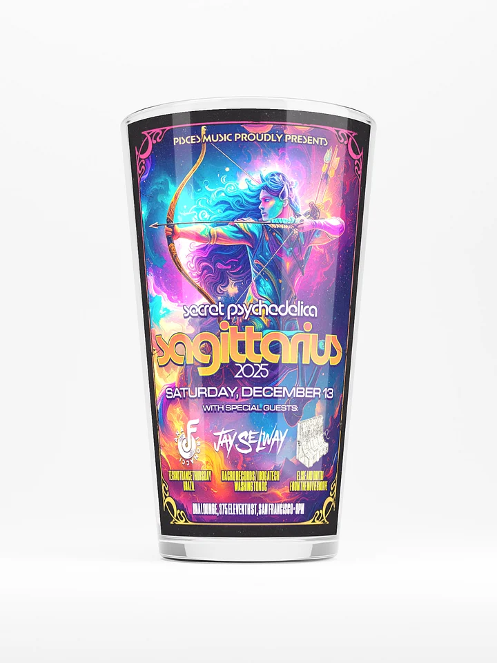 Sagittarius 2025 Shaker Pint Glass product image (1)
