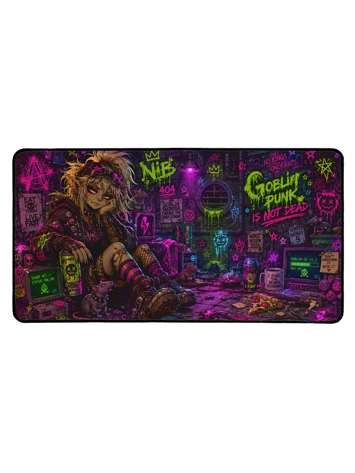 Goblin Punk Is Not Dead Desk Mat product image (1)