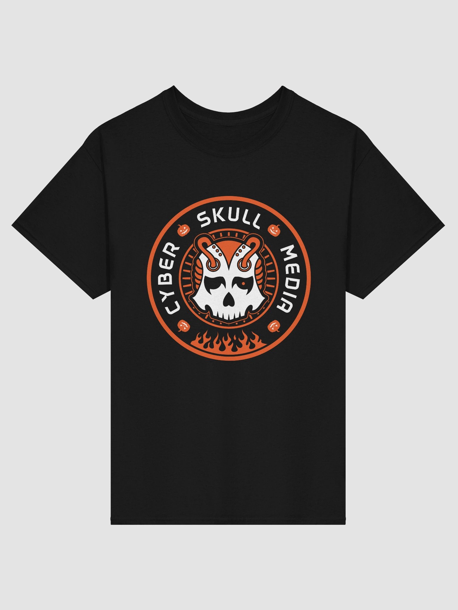 Cyber Skull Halloween Logo Tee (Basic) product image (1)