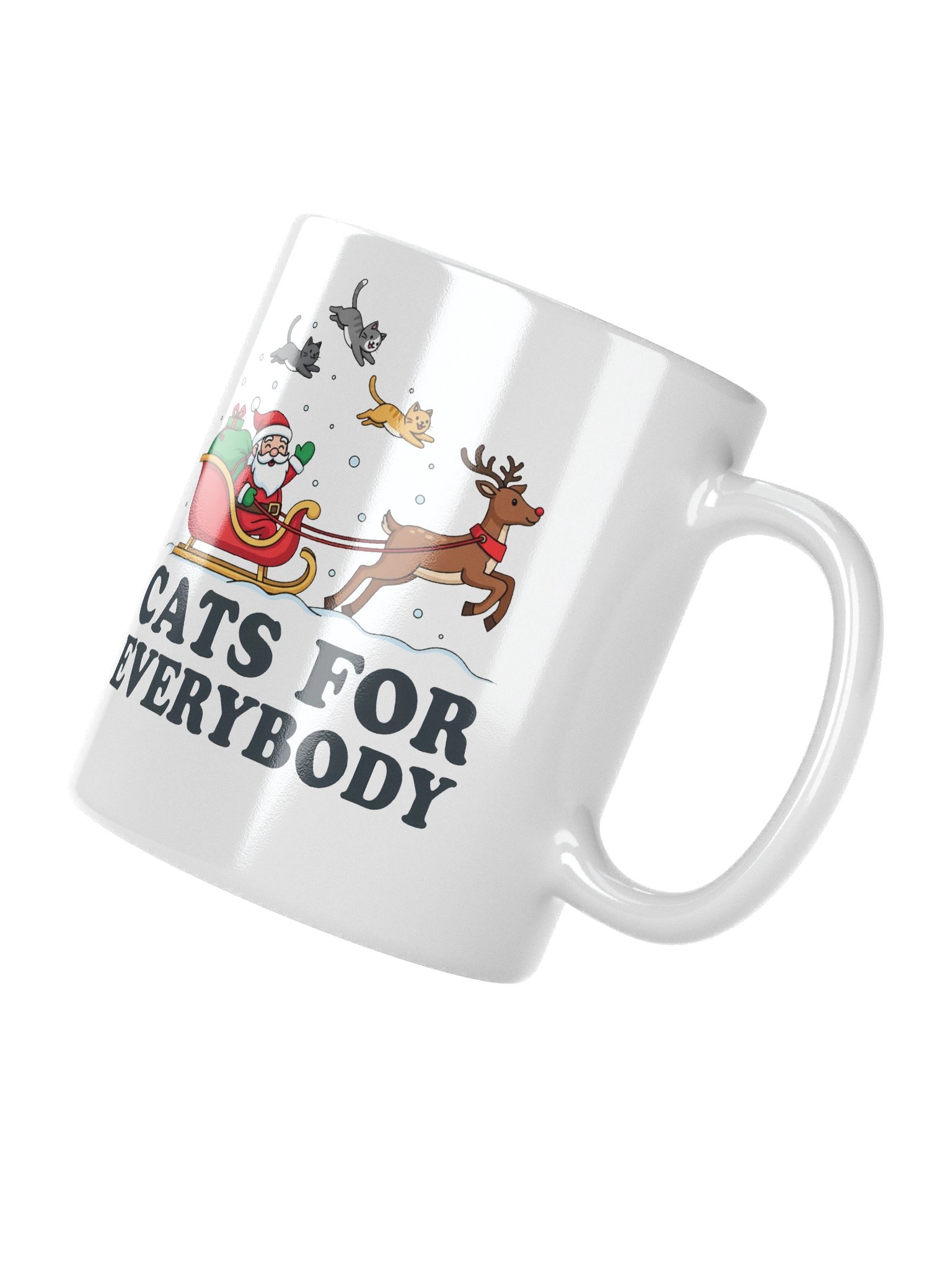 Santa's Cats for Everybody Glossy Mug product image (9)