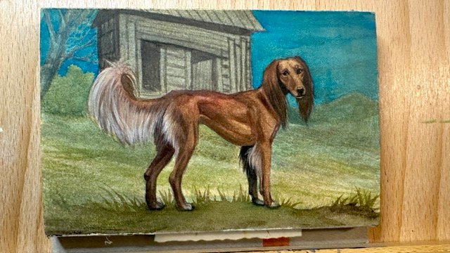 A Fish Outta Water: Qui in NC | Original Watercolour Painting product image (4)