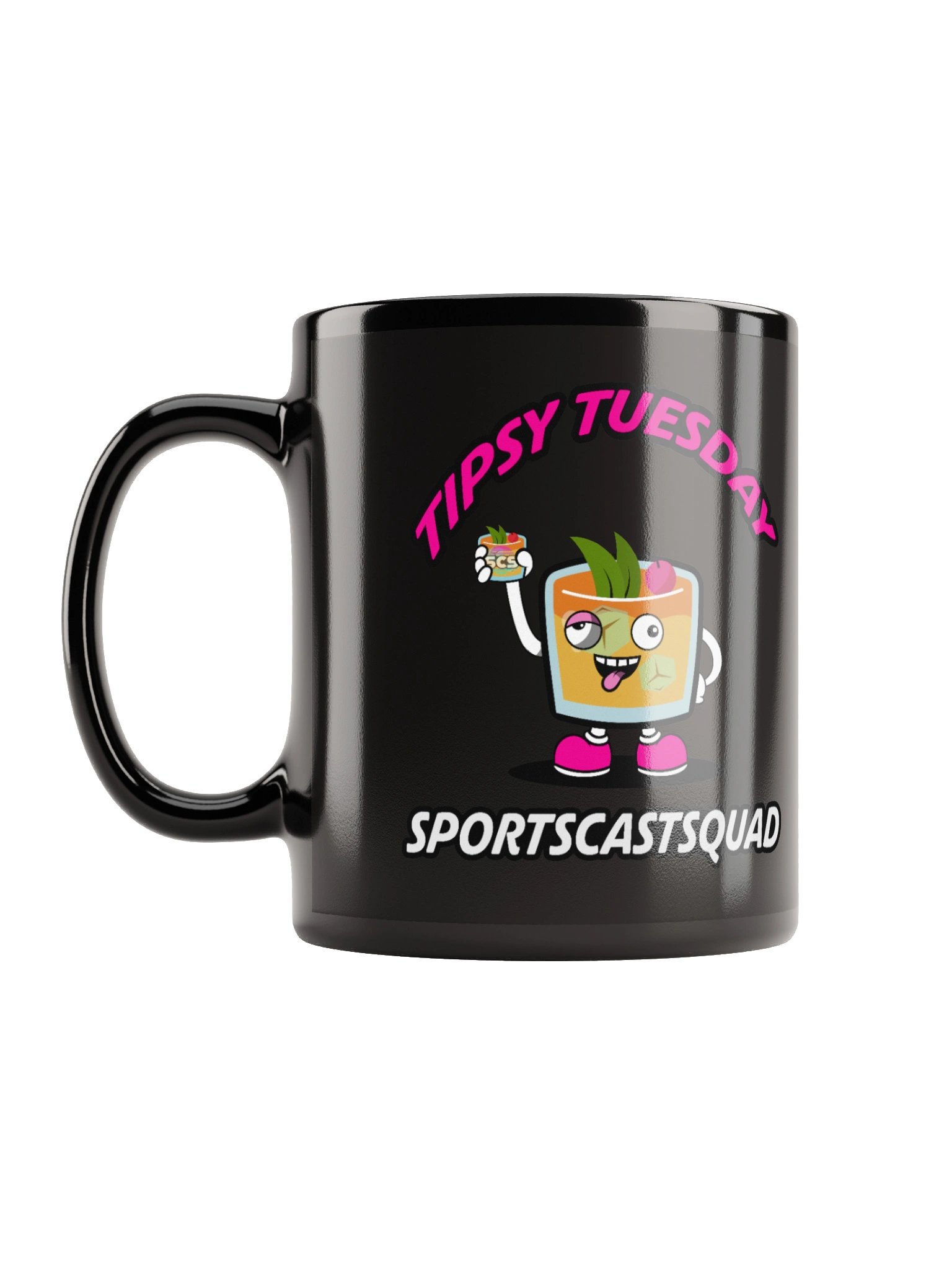 TIPSY TUESDAY "COCKY" BLACK MUG product image (6)