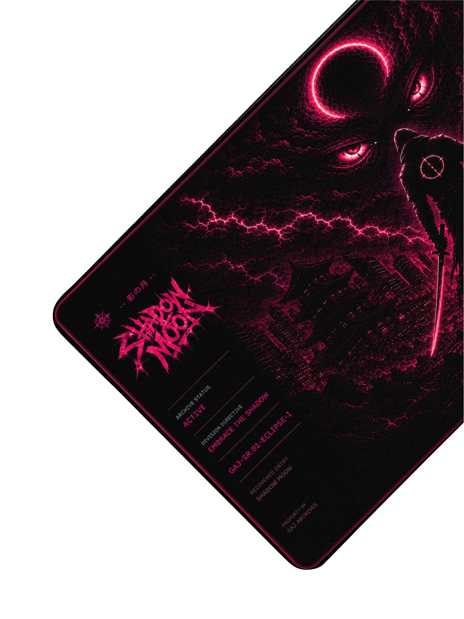 SHADOW MOON - Neon Gaming Desk Mat product image (3)