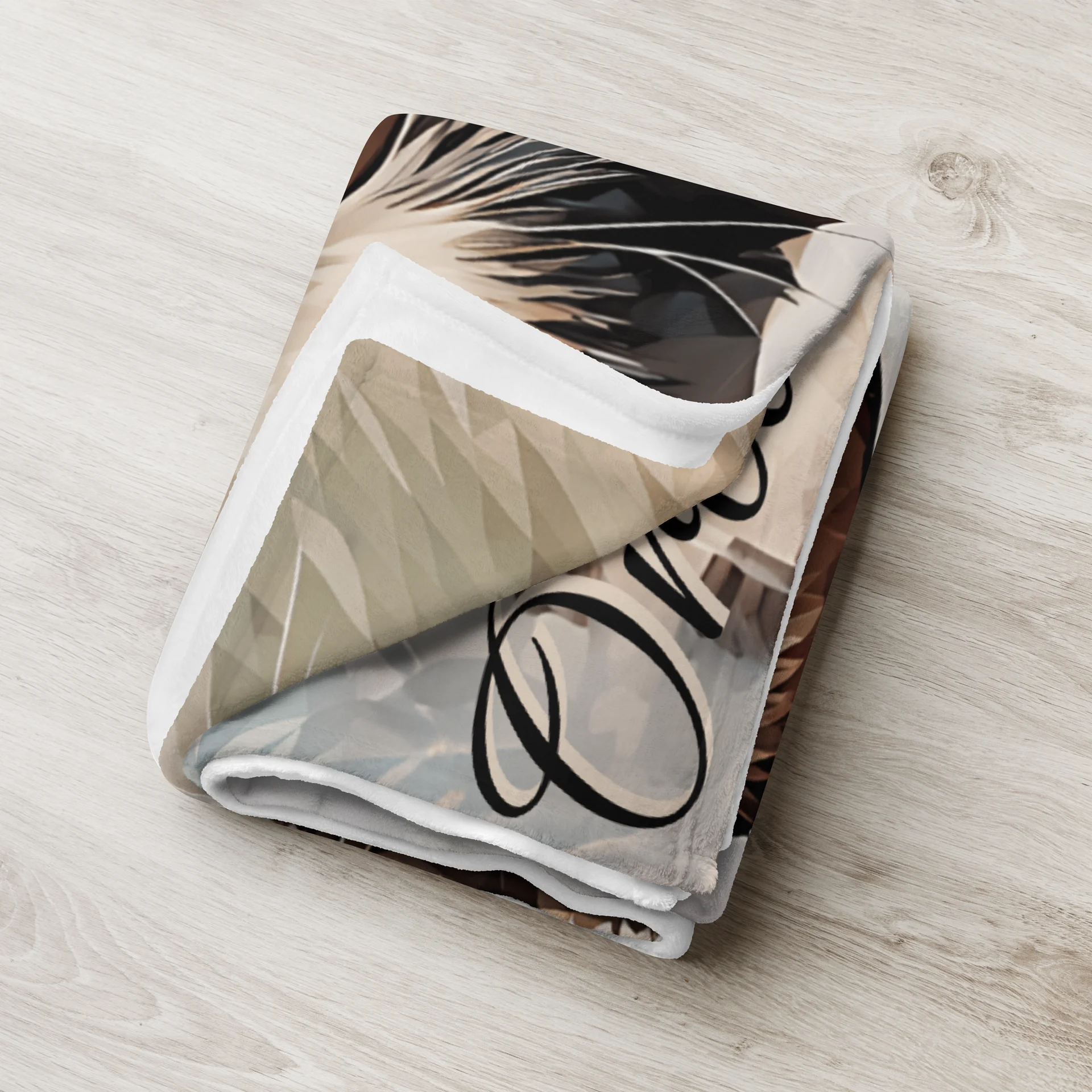 YOUR CAT! / THROW BLANKET WITH PERSONALIZED NAME product image (3)