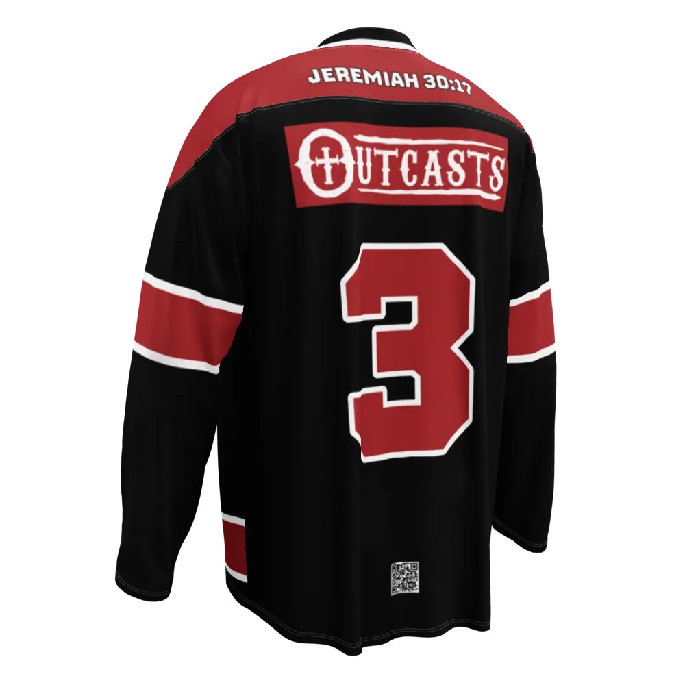 Outcasts Hockey Jersey Red/Black product image (6)