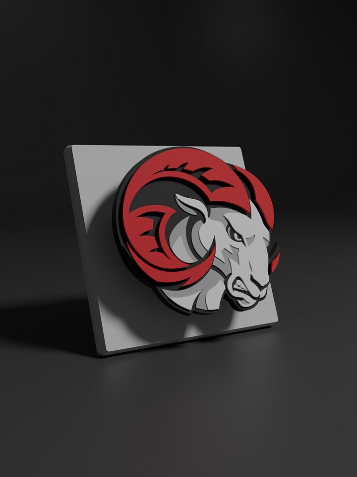 Winston Salem State University Rams 3D Printed Floating Logo Sign (Digital File Only) product image (1)