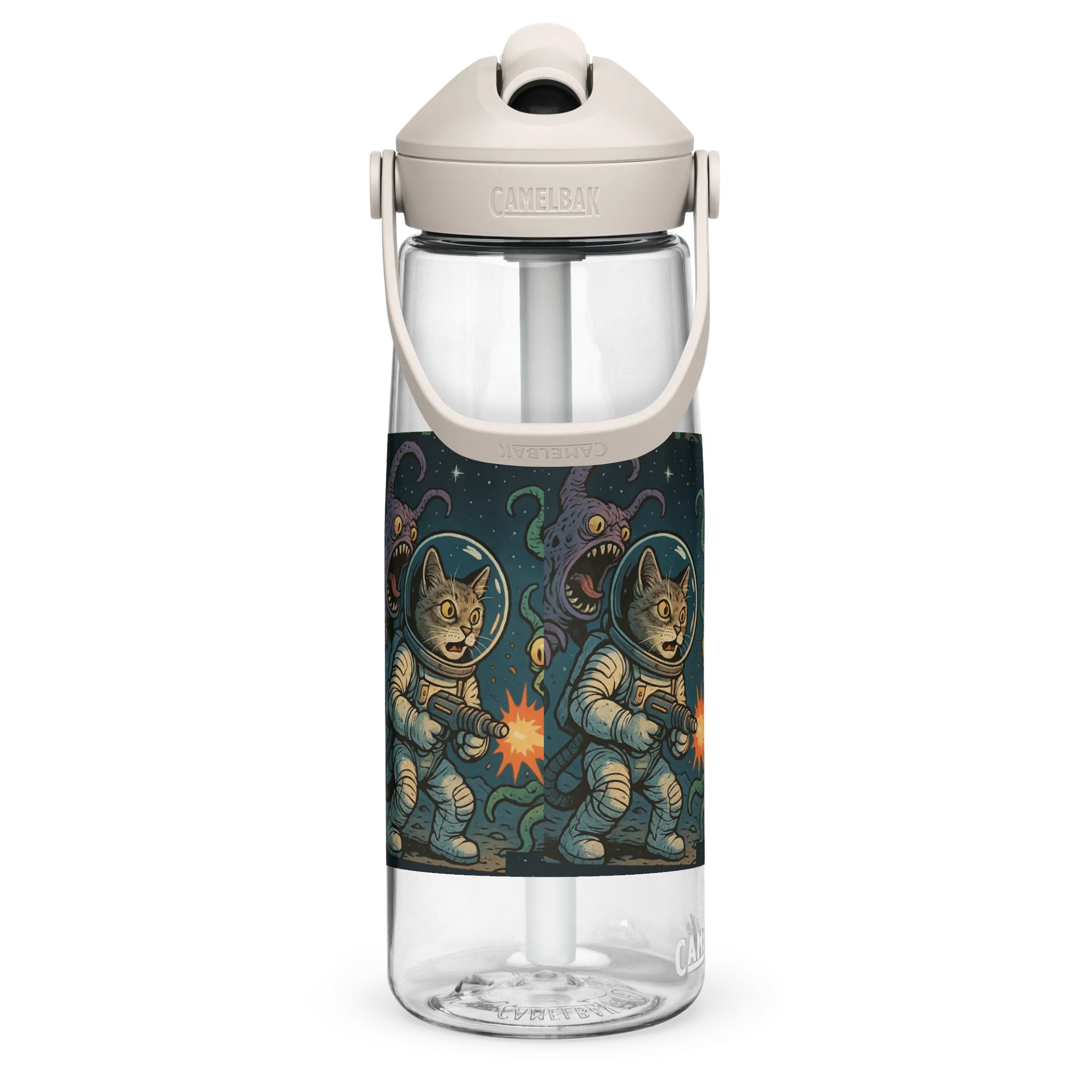 AstroCat Adventure Flip Straw Water Bottle product image (4)