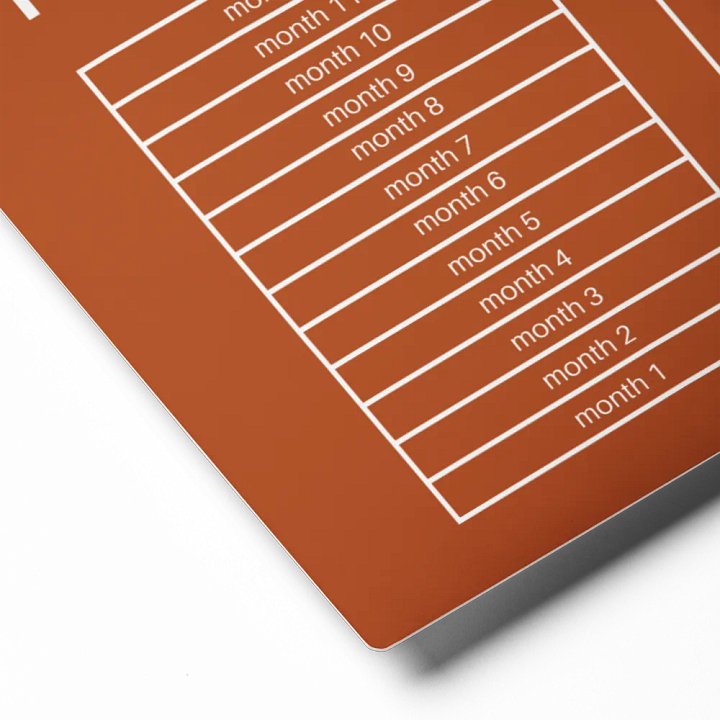 ANNUAL RENT TRACKER (white design 3) product image (2)