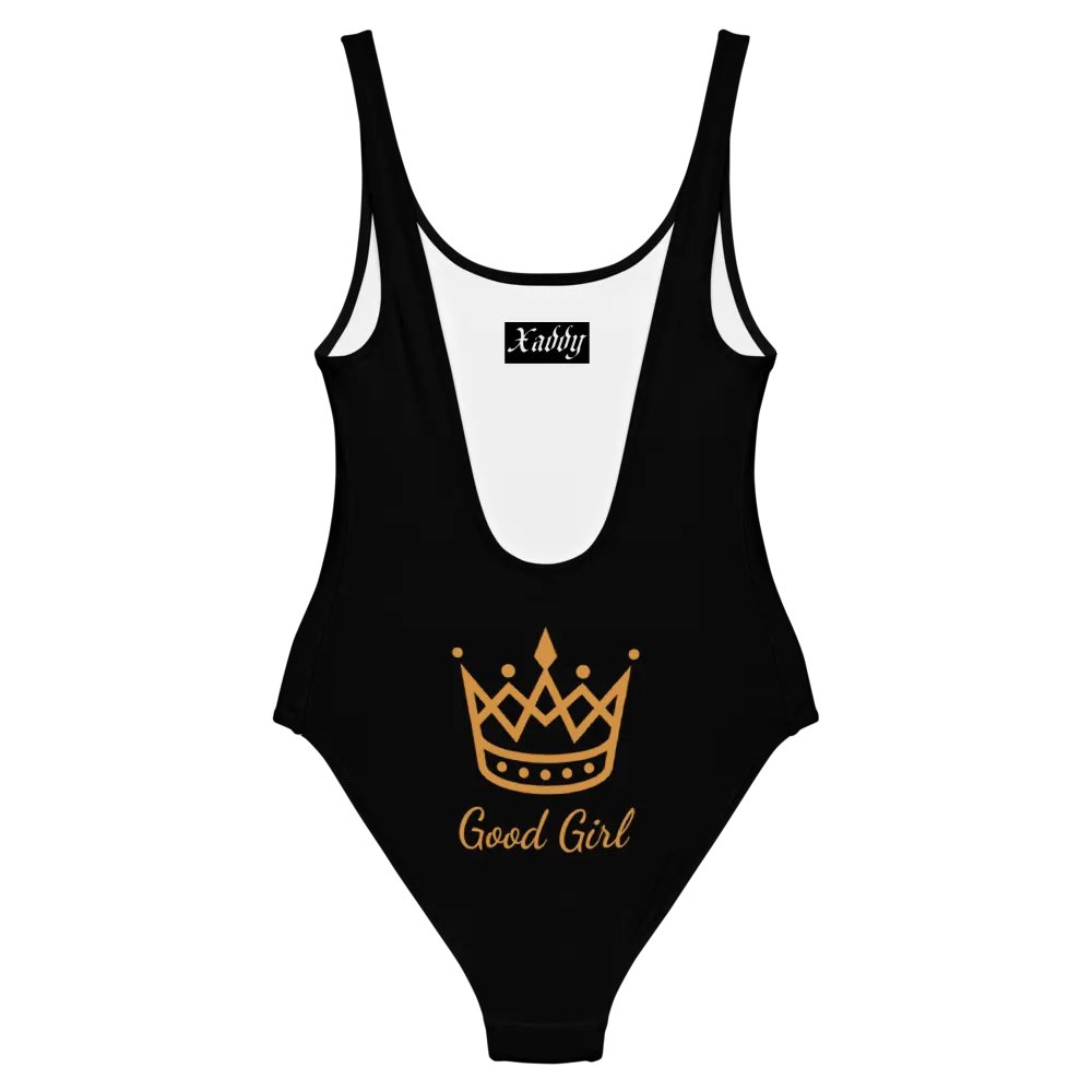 Black and White Logo One Piece Swimsuit - Good Girl product image (6)