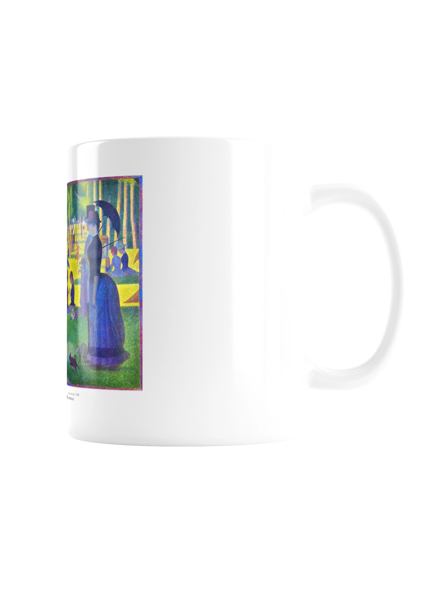 A Sunday Afternoon on the Island of La Grande Jatte — White Mug product image (3)