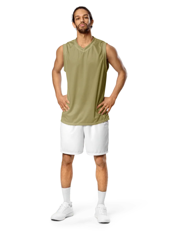 Recycled Unisex Basketball Jersey | Eco-Friendly Lightweight Sports Tank Top product image (2)