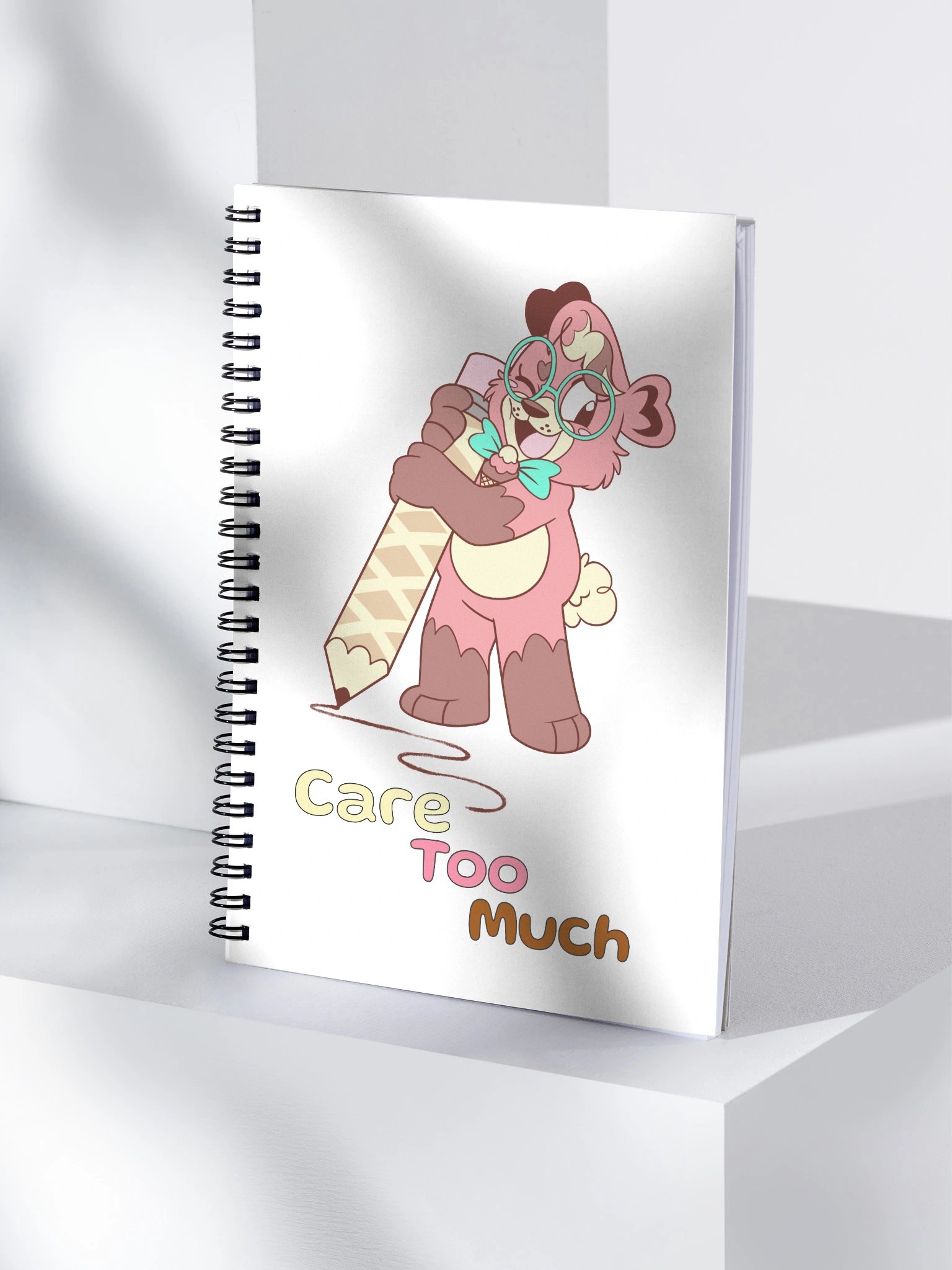 Calxiyn's 'Care Too Much' Spiral Notebook product image (4)