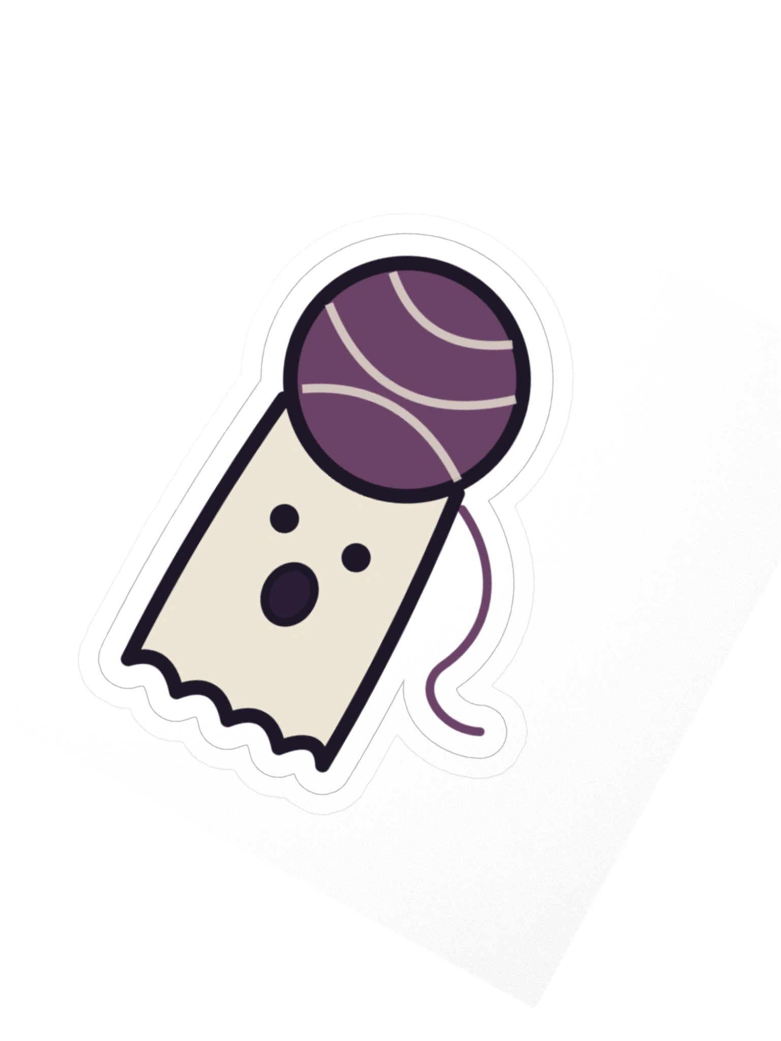 Tangle-Ghost Zombie Cat Laptop Sticker, 3 Inch product image (2)