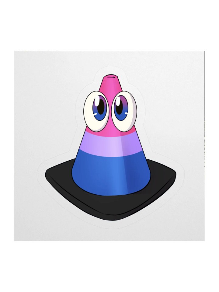 Pride Cone Sticker - Bi product image (1)