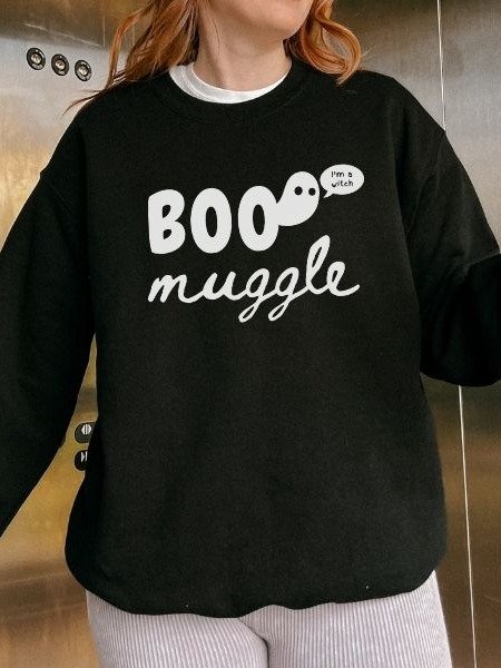 Boo Magical Halloween Fall Minimalist Sweatshirt product image (3)