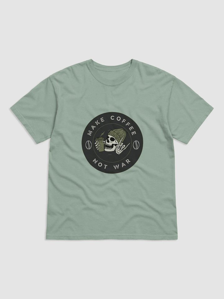 Peaceful Coffee Skeleton T-Shirt product image (10)