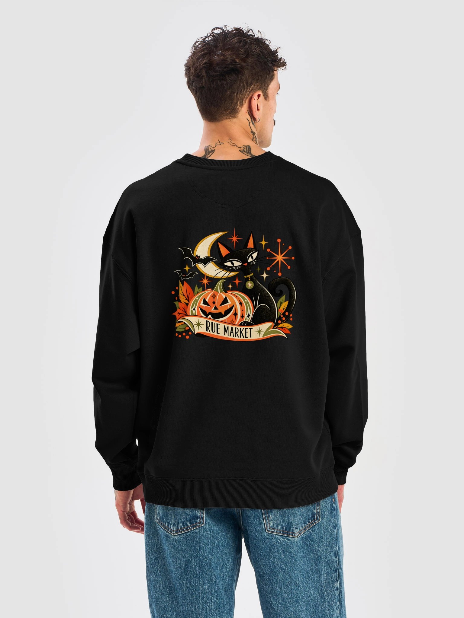 Rue Joubert & Co. Halloween Emblem Oversized Sweatshirt product image (21)