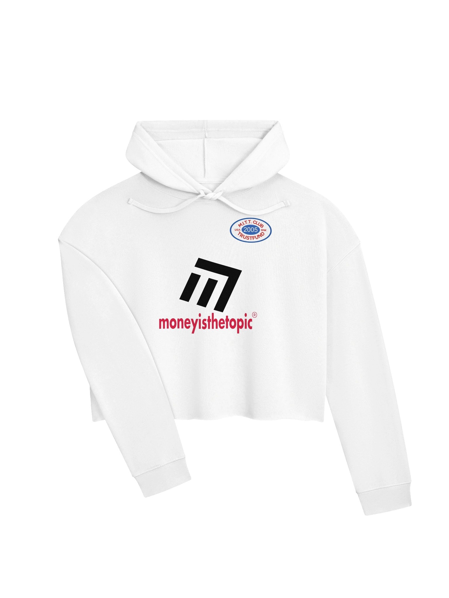 MITT Club WHT Cropped Hoodie WOMEN product image (3)