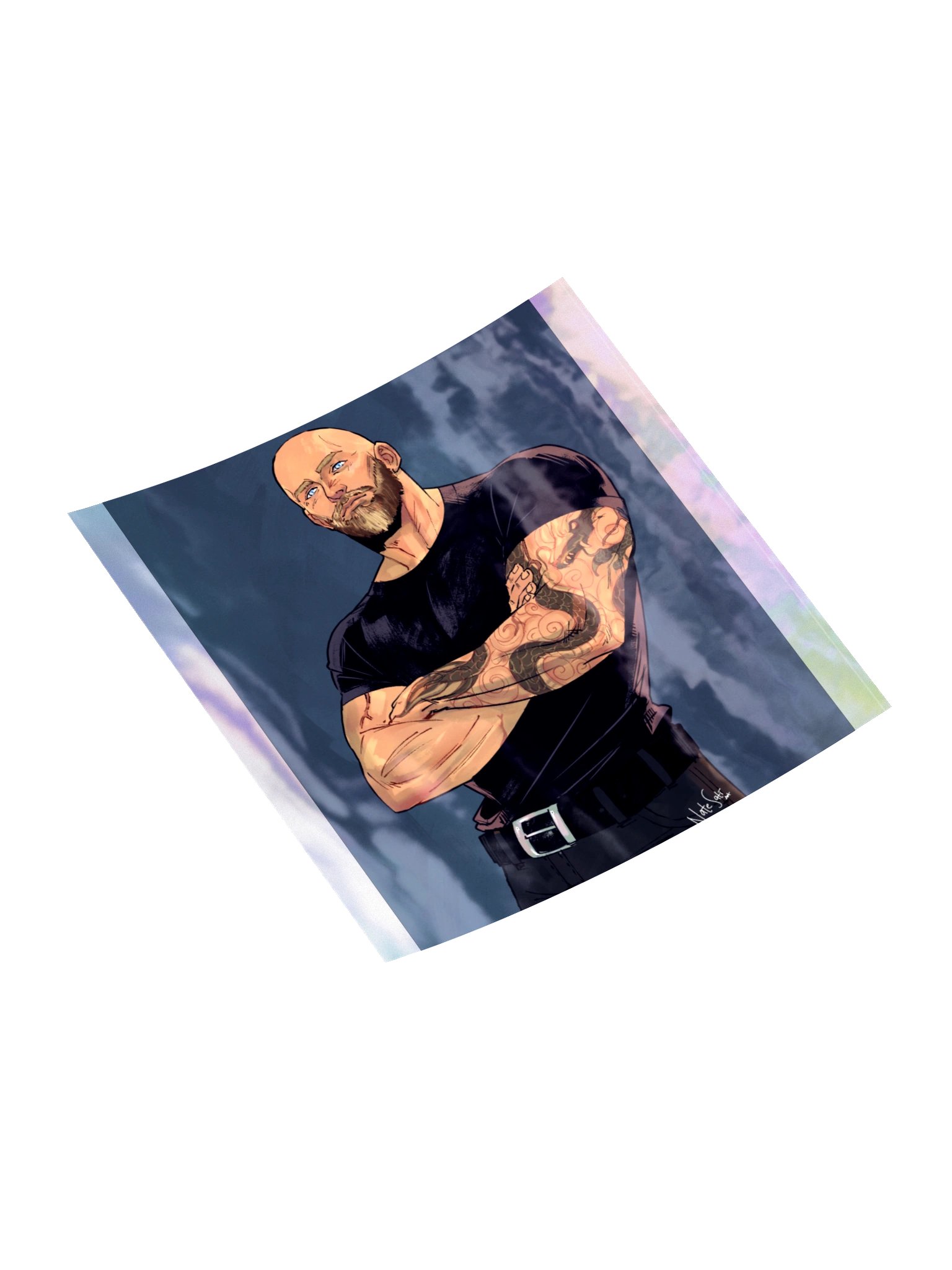 "T" Holographic Sticker product image (10)