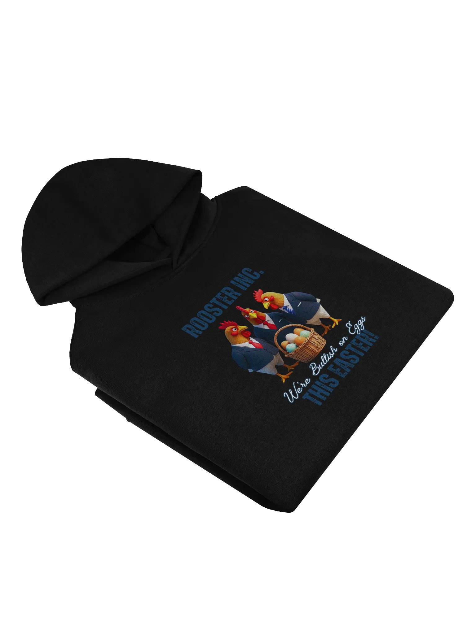 Rooster Inc. - Humorous Easter Black Hoodie product image (4)