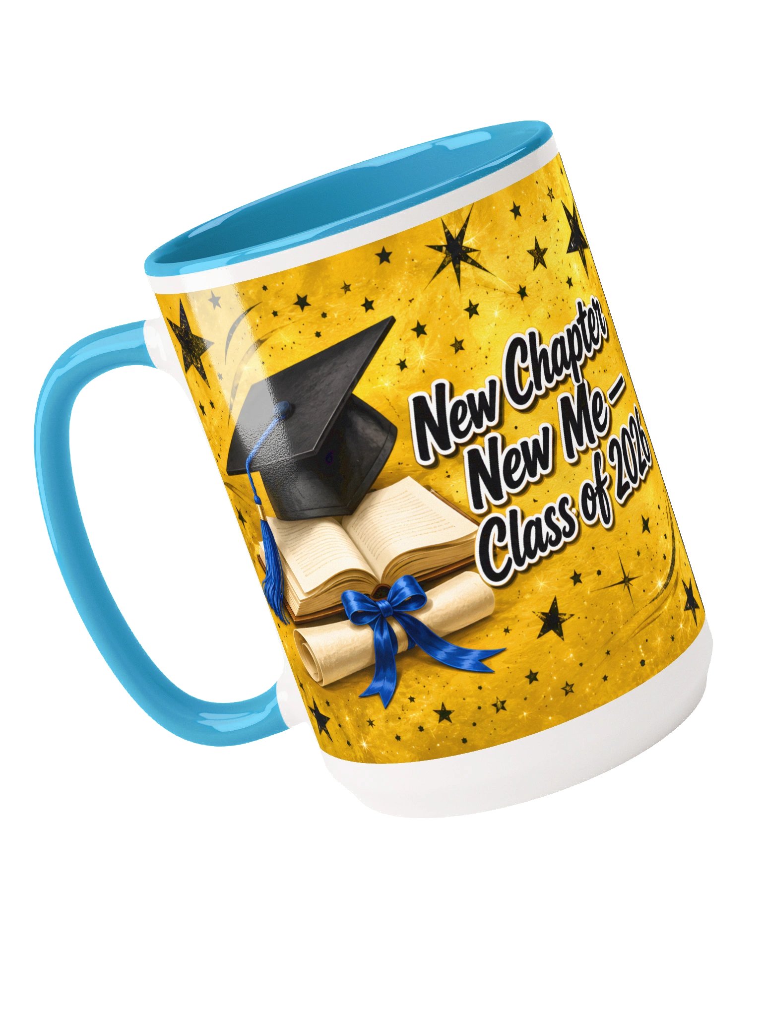 "New Chapter New Me" Graduation Mug — Gold Wrap product image (20)