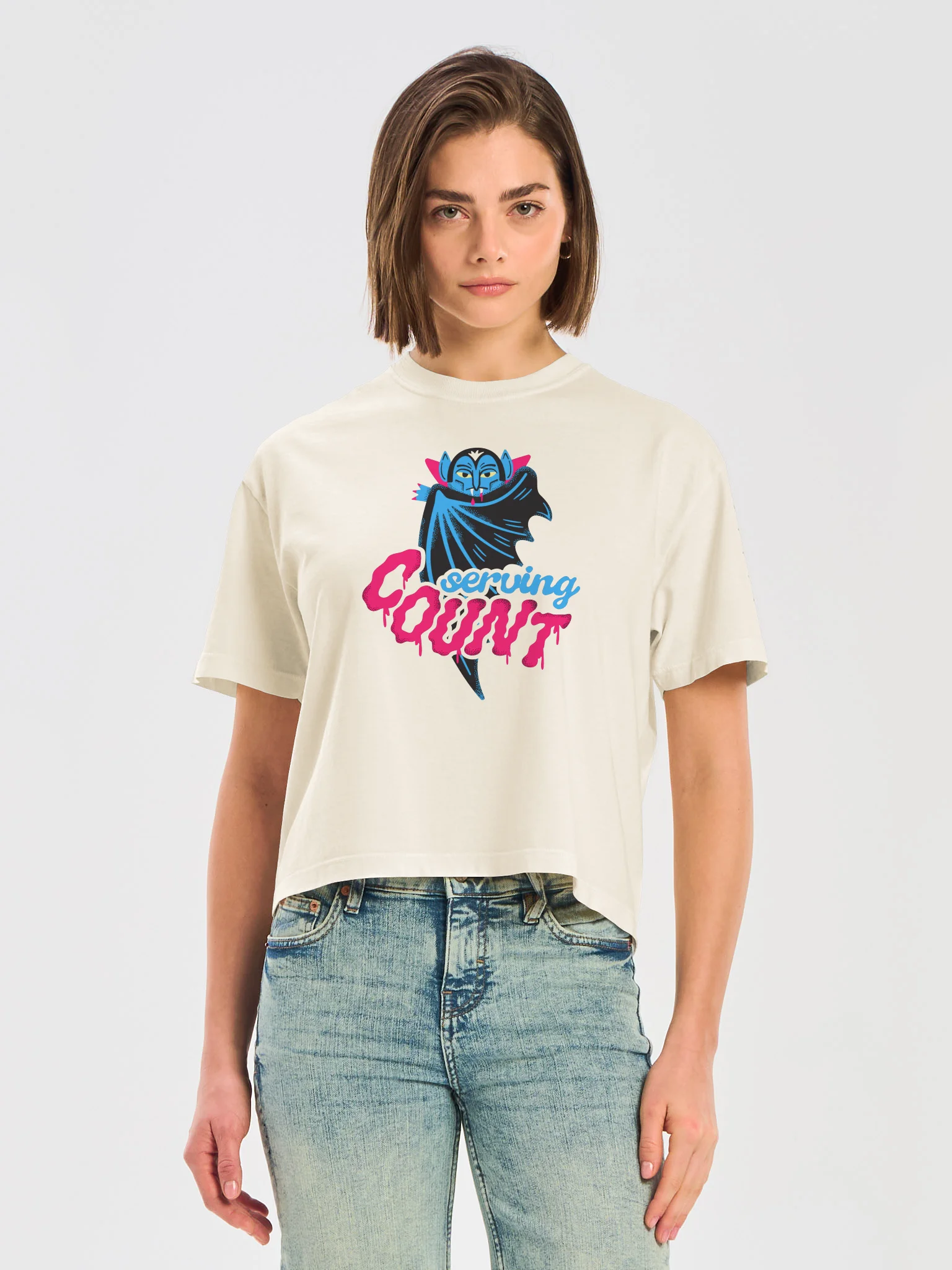 Serving Count Boxy Women's Tee product image (9)