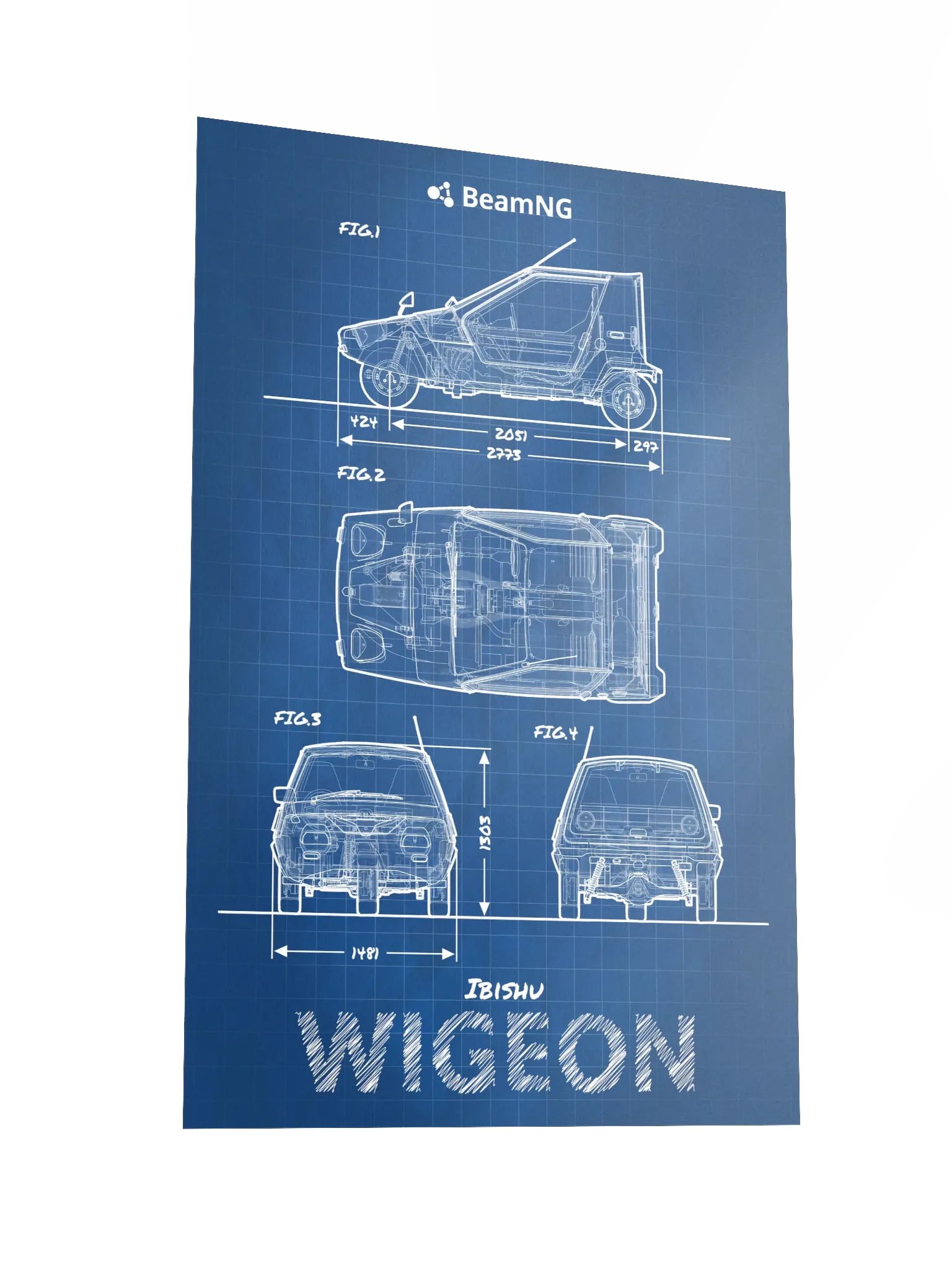 Ibishu Wigeon Blueprint Poster product image (4)