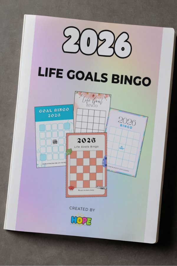 2026 Life Goals Bingo – Choose 1 of 4 Printable Designs (PDF Download) product image (2)