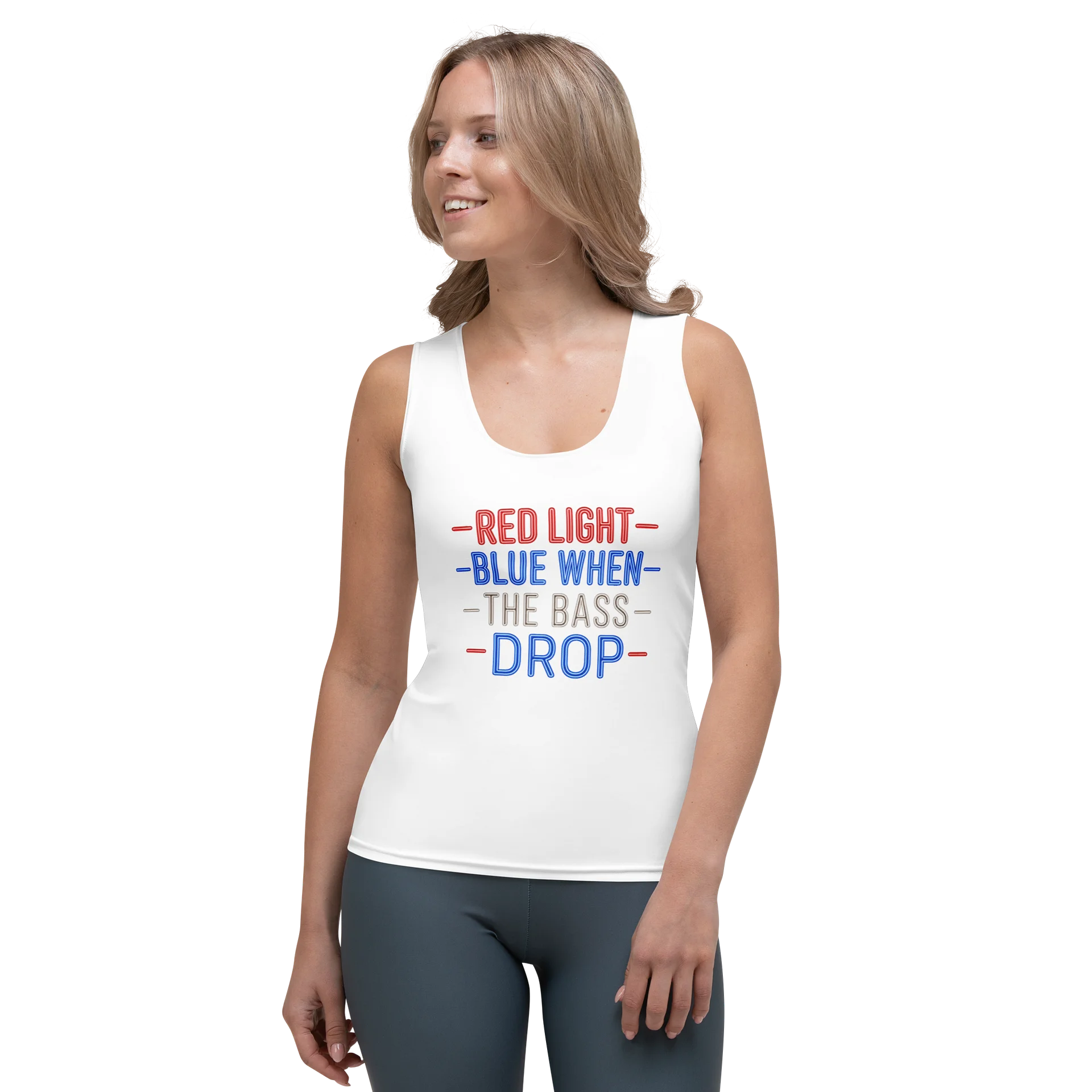 Red Light Blue Bass Drop Tank Top product image (1)
